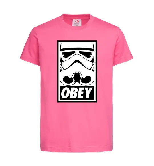 Дитяча футболка Obey штурмовик Яскраво-рожевий фото