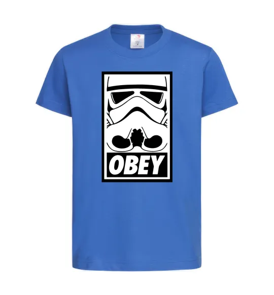 Дитяча футболка Obey штурмовик Яскраво-синій фото