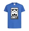 Дитяча футболка Obey штурмовик Яскраво-синій фото