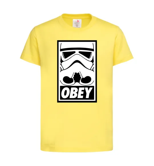 Дитяча футболка Obey штурмовик Лимонний фото