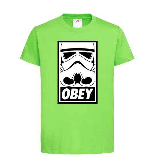 Дитяча футболка Obey штурмовик Лаймовий фото