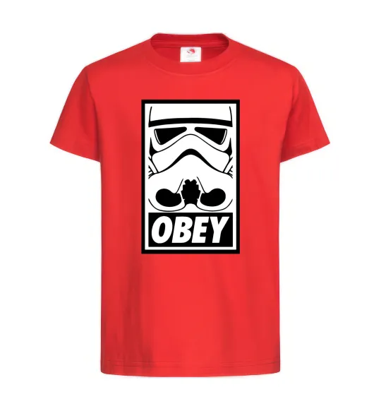 Дитяча футболка Obey штурмовик Червоний фото