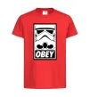 Дитяча футболка Obey штурмовик Червоний фото