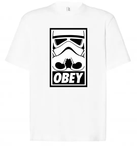 Футболка Оверсайз Obey штурмовик Белый фото