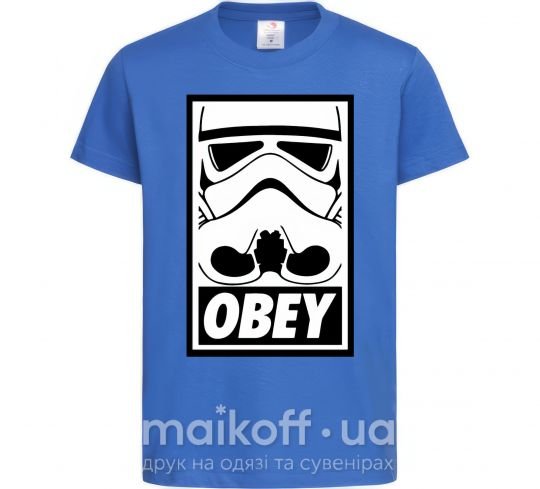 Детская футболка Obey штурмовик Ярко-синий фото