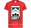 Детская футболка Obey штурмовик Красный фото