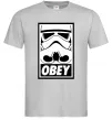 Мужская футболка Obey штурмовик Серый фото