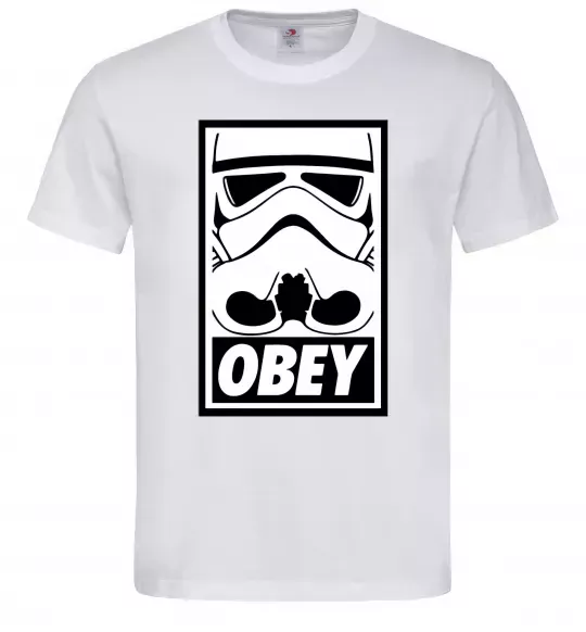 Мужская футболка Obey штурмовик Белый фото