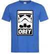 Мужская футболка Obey штурмовик Ярко-синий фото