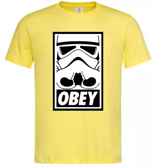 Мужская футболка Obey штурмовик Лимонный фото