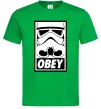 Мужская футболка Obey штурмовик Зеленый фото