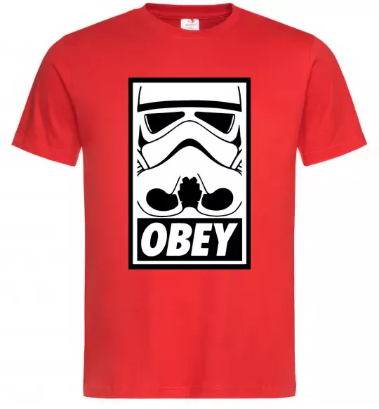 Мужская футболка Obey штурмовик Красный фото