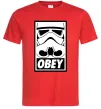 Мужская футболка Obey штурмовик Красный фото