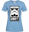 Женская футболка Obey штурмовик Голубой фото