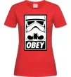 Женская футболка Obey штурмовик Красный фото