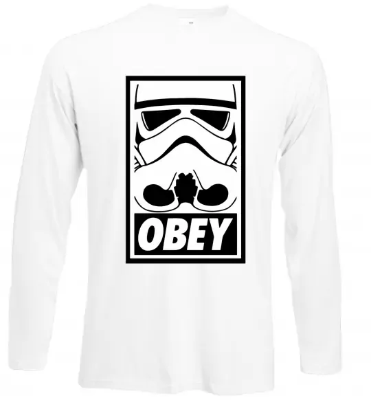 Лонгслив Obey штурмовик Белый фото
