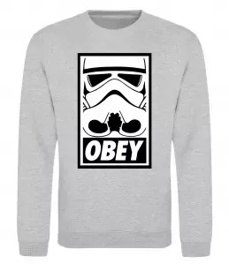 Свитшот Obey штурмовик Серый меланж фото