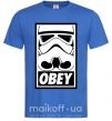 Чоловіча футболка Obey штурмовик Яскраво-синій фото