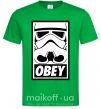 Мужская футболка Obey штурмовик Зеленый фото