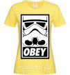 Женская футболка Obey штурмовик Лимонный фото