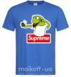 Чоловіча футболка Supreme жаба Яскраво-синій фото