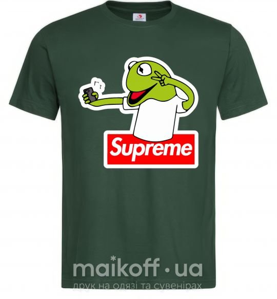 Мужская футболка Supreme жаба Темно-зеленый фото