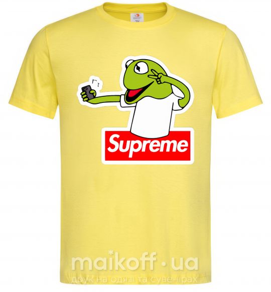 Чоловіча футболка Supreme жаба Лимонний фото