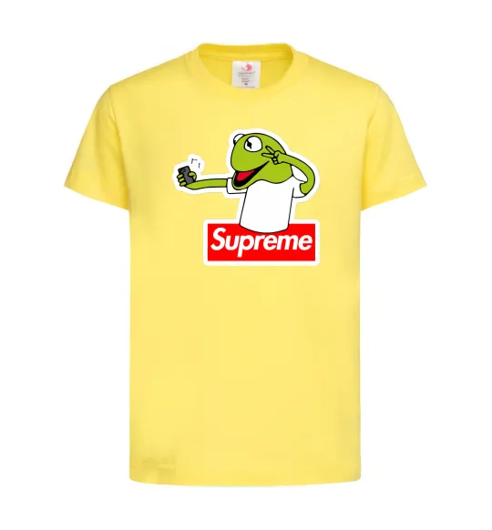 Детская футболка Supreme жаба Лимонный фото