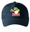Кепка Supreme жаба Темно-синій фото