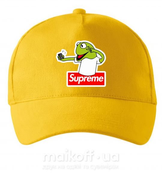 Кепка Supreme жаба Сонячно жовтий фото