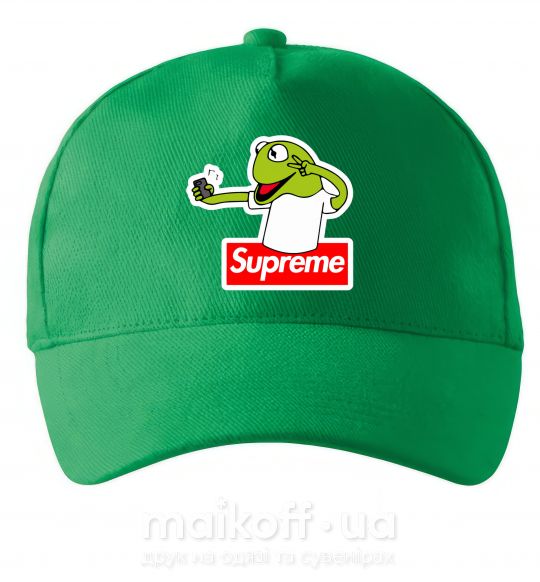 Кепка Supreme жаба Зеленый фото