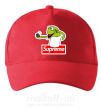 Кепка Supreme жаба Красный фото