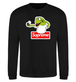 Свитшот Supreme жаба Черный фото