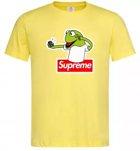 Чоловіча футболка Supreme жаба Лимонний фото