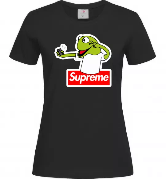 Женская футболка Supreme жаба Черный фото