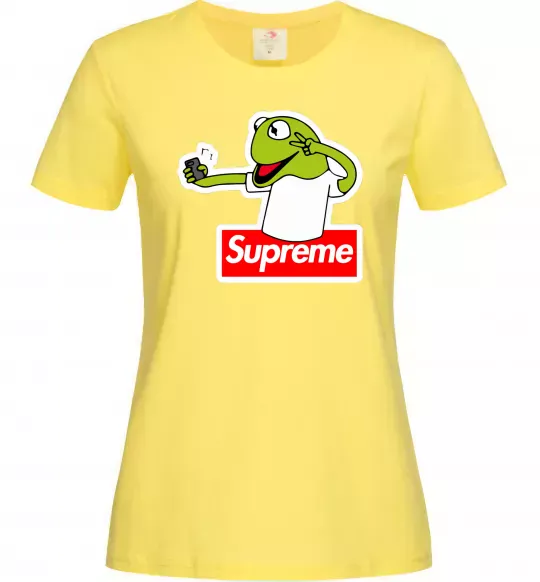 Женская футболка Supreme жаба Лимонный фото