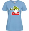 Женская футболка Supreme жаба Голубой фото