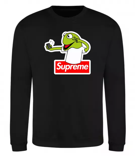 Світшот Supreme жаба Чорний фото