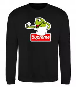 Свитшот Supreme жаба Черный фото