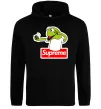 Женская толстовка (худи) Supreme жаба Черный фото