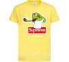Детская футболка Supreme жаба Лимонный фото