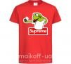 Детская футболка Supreme жаба Красный фото