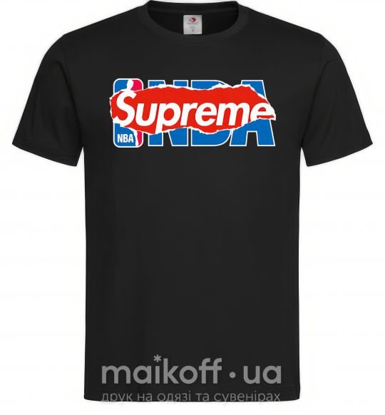 Чоловіча футболка Supreme NBA Чорний фото