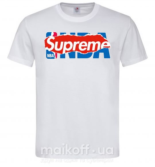 Мужская футболка Supreme NBA Белый фото