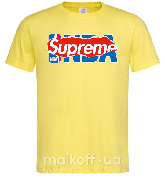 Мужская футболка Supreme NBA Лимонный фото
