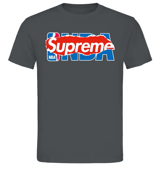 Мужская футболка Supreme NBA Графит фото