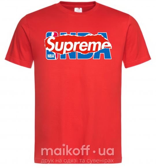 Мужская футболка Supreme NBA Красный фото