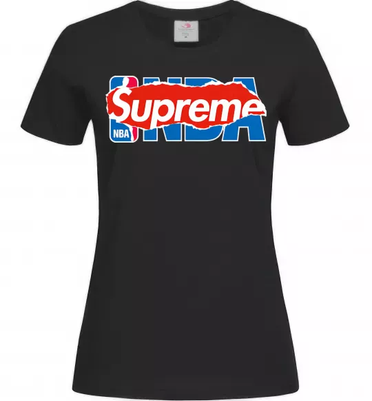 Женская футболка Supreme NBA Черный фото