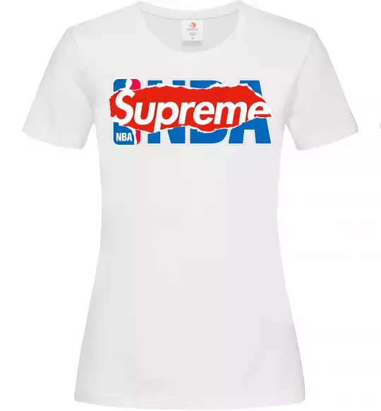 Женская футболка Supreme NBA Белый фото