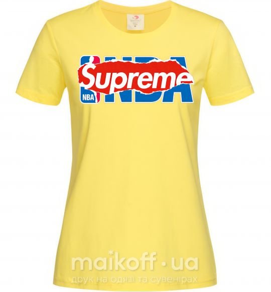 Женская футболка Supreme NBA Лимонный фото